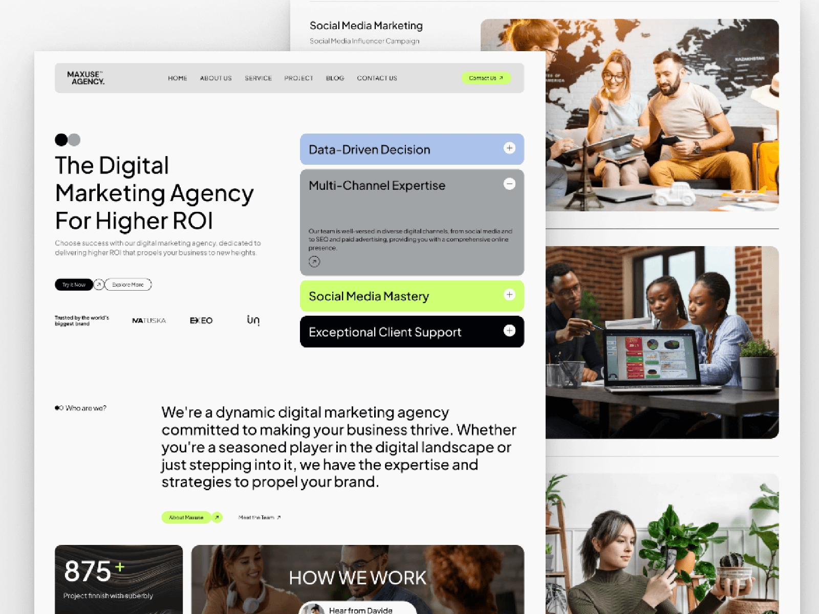 Top 10 Digital Marketing Website Templates - Maxuse