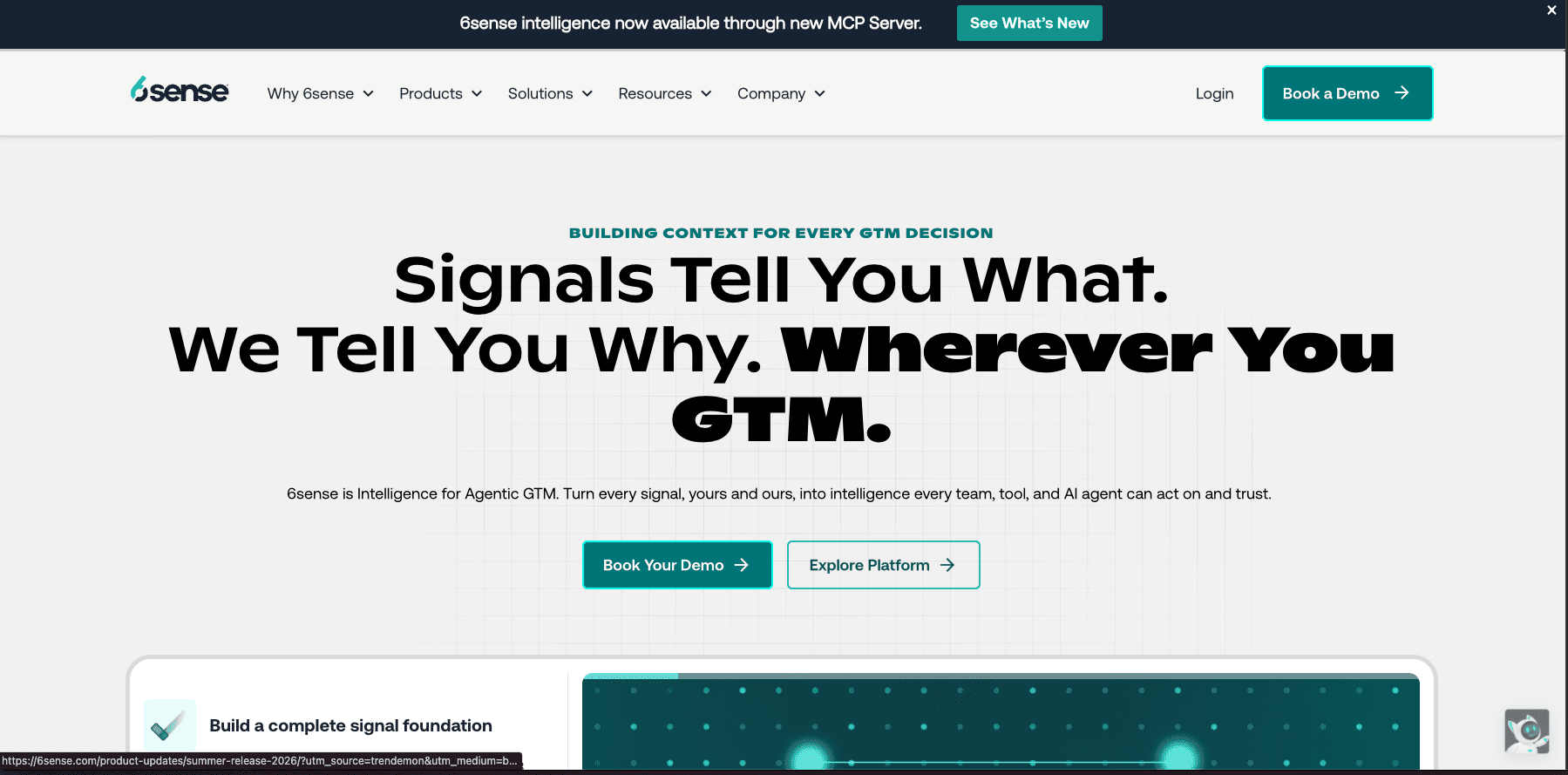 6sense signals website