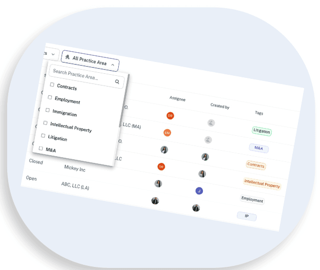 Matter management software