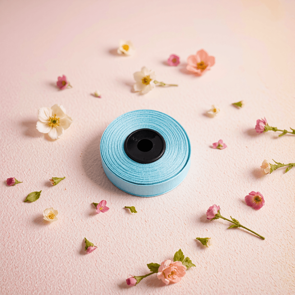 product photography of roll of ribbon