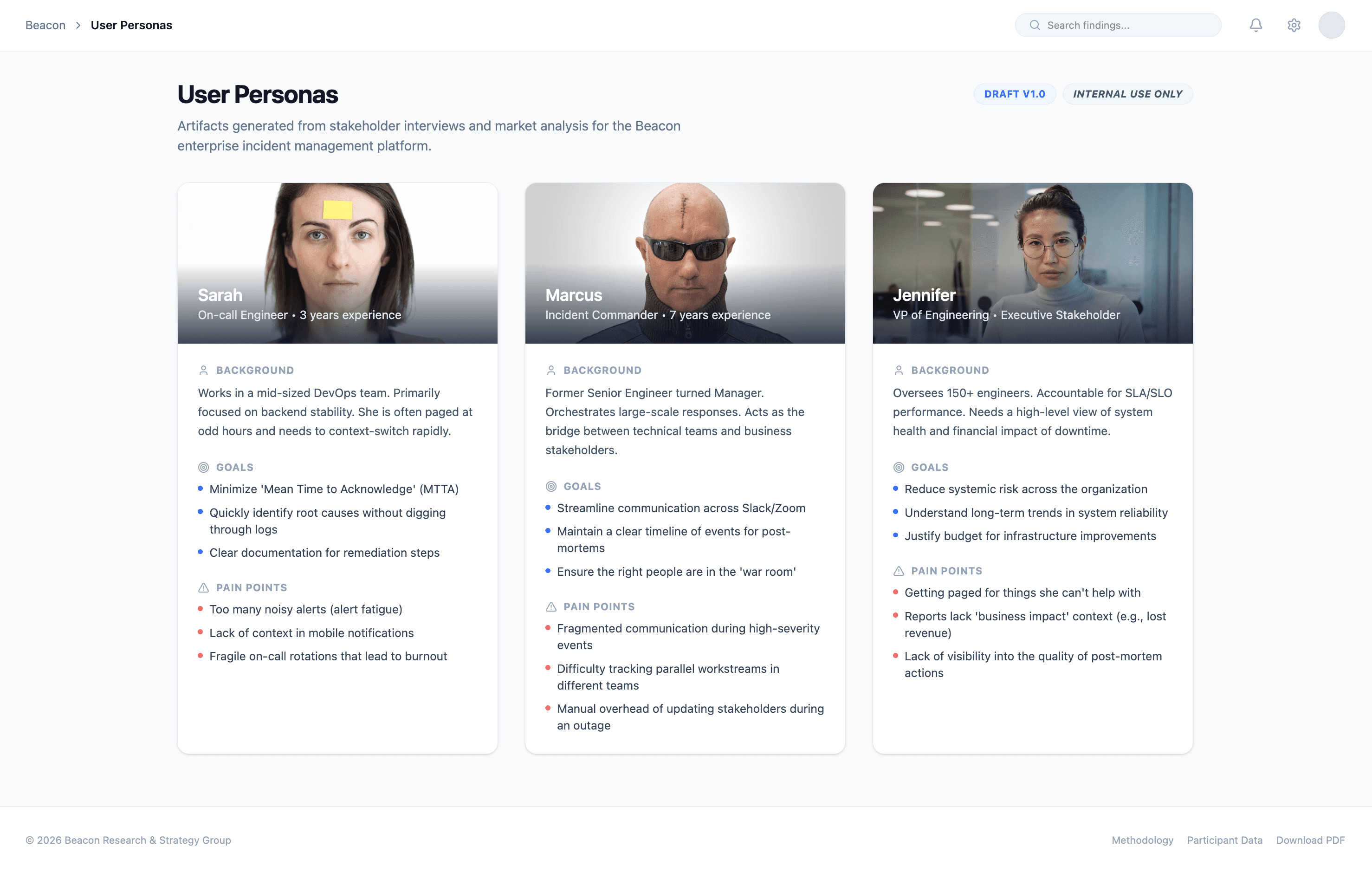 User persona for Beacon