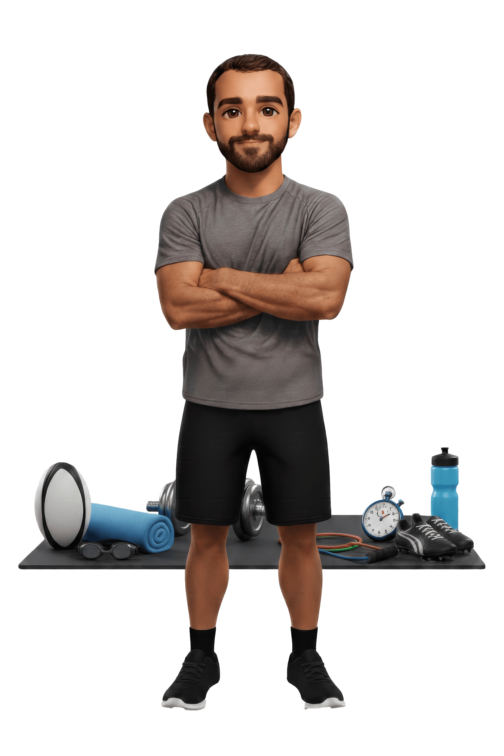 Coach Cano et du materiel