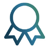 Immagine stilizzata coccarda per indicare il Supporto premium Fluida