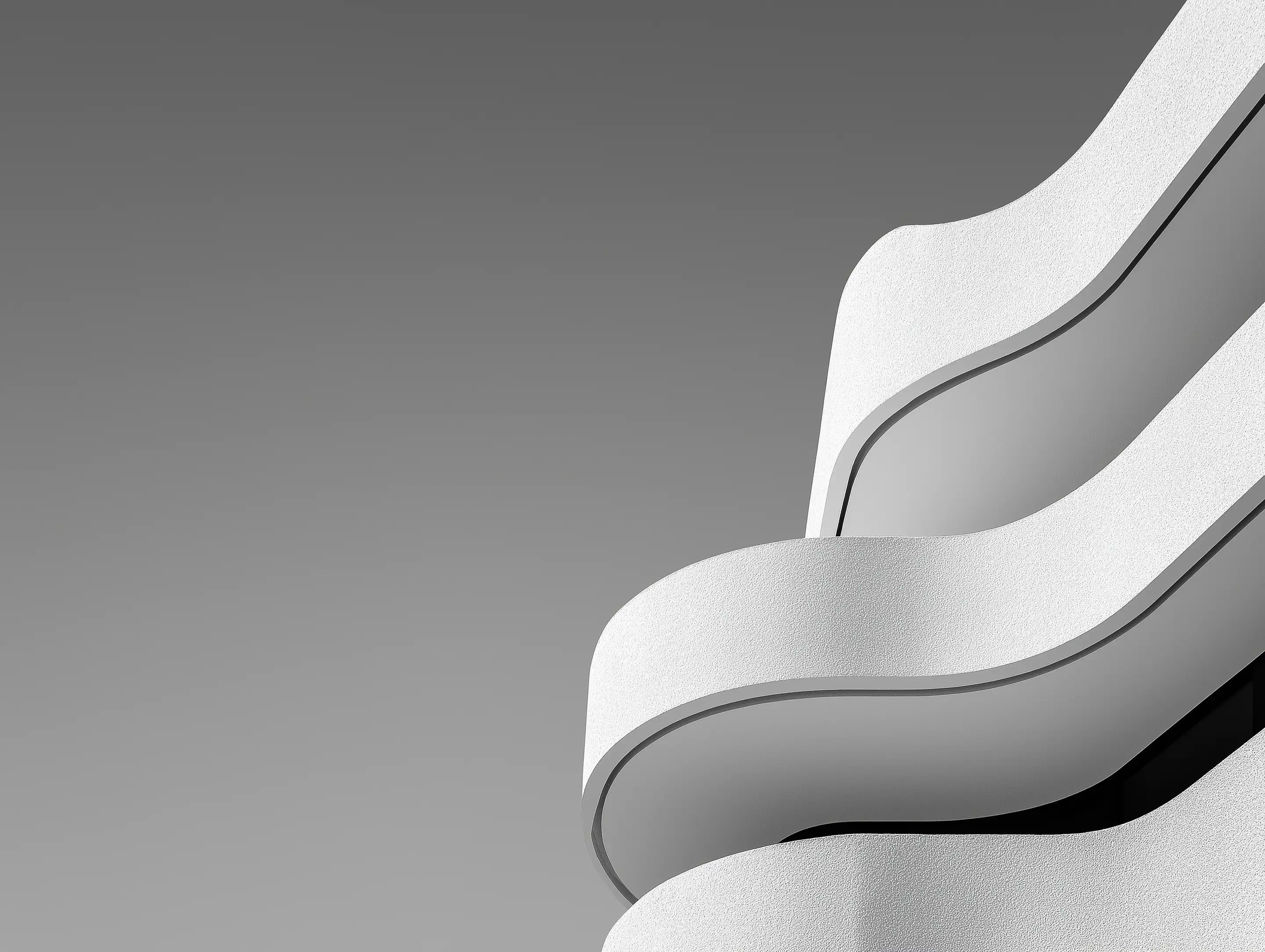 Detail einer ultramodernen Häuserfasade 