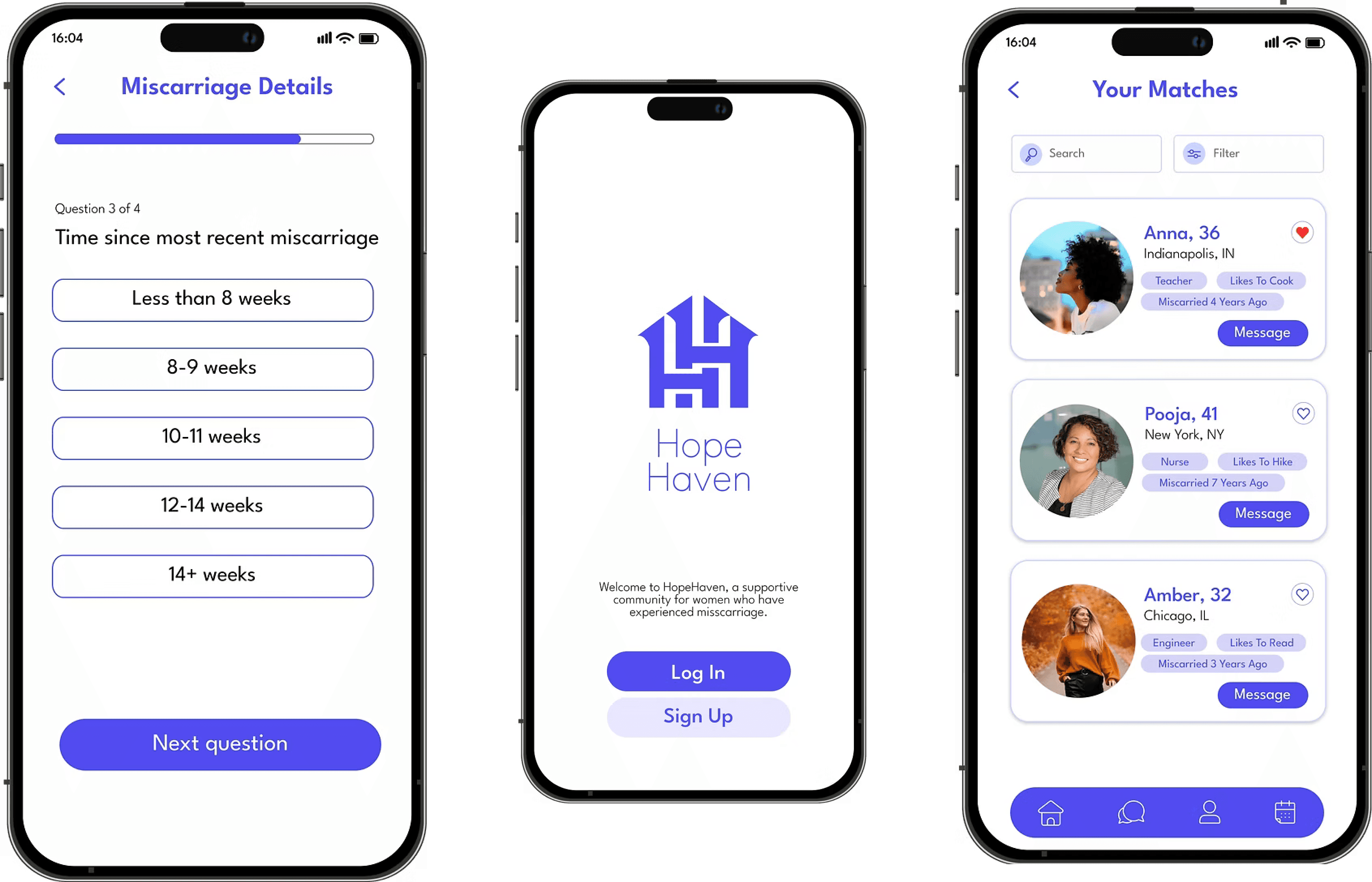 Miscarriage mobile application designed by aastha