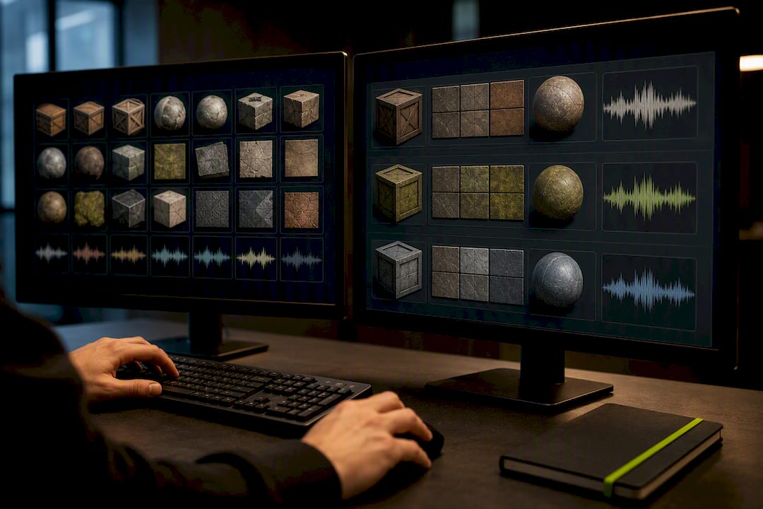 Similar gaming assets grouped by vector search