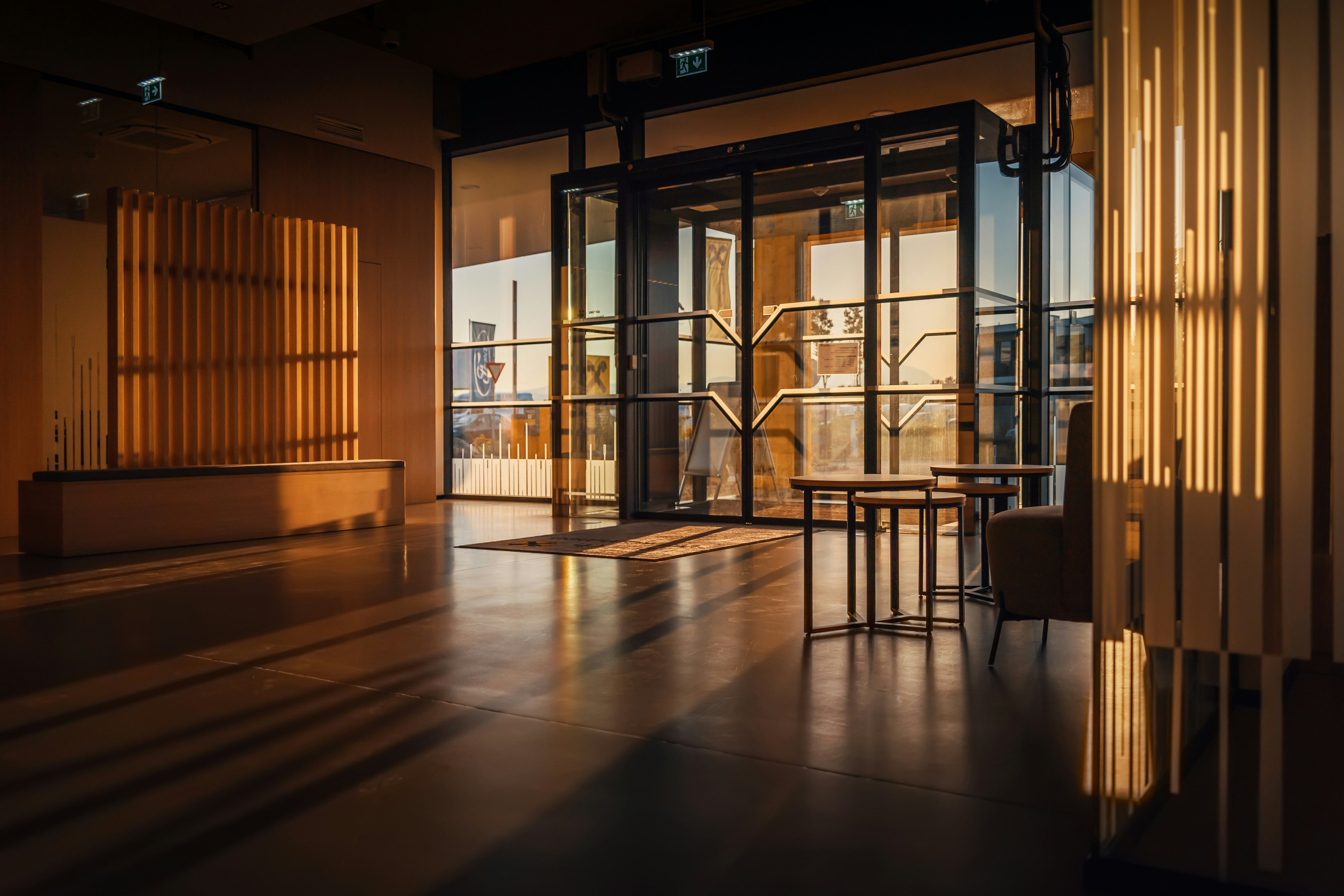 Warm office interior
