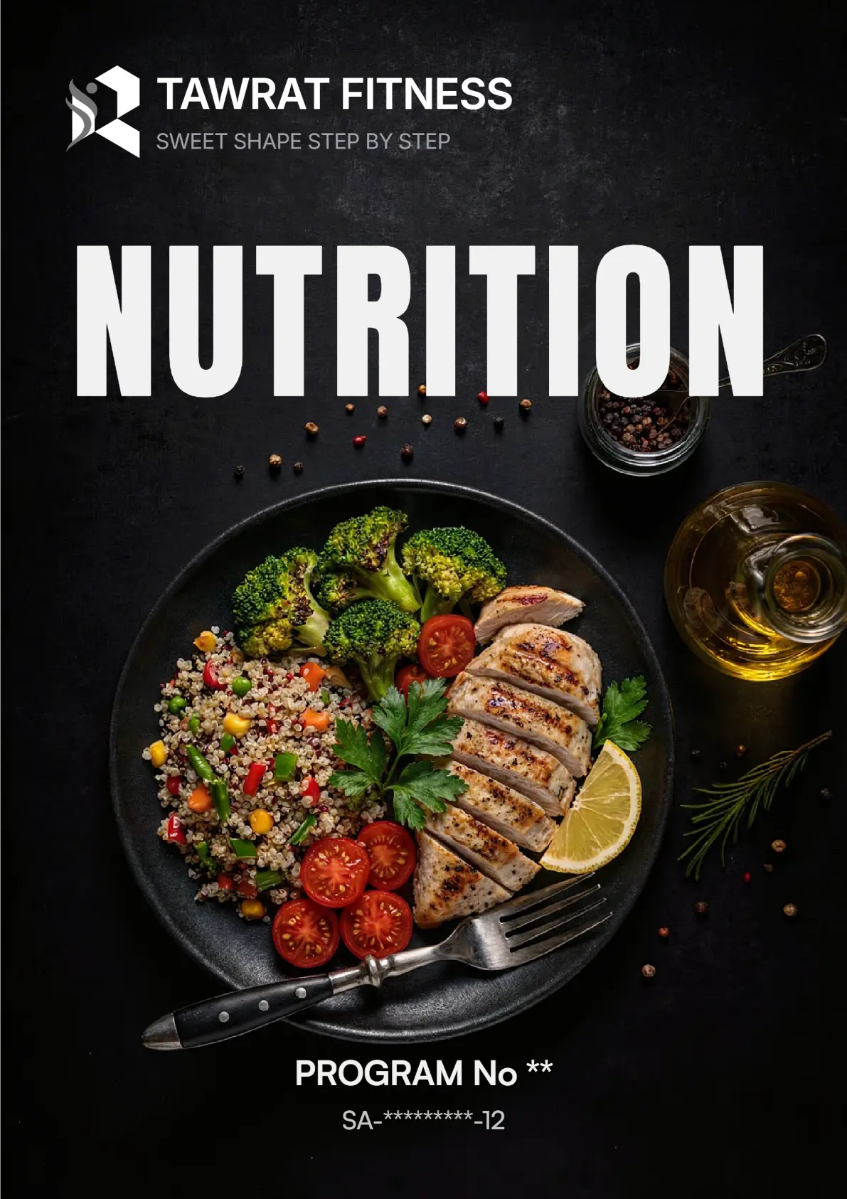 This image serves as the cover for our comprehensive nutrition program, designed to fit various lifestyles.