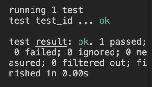 Passing Test