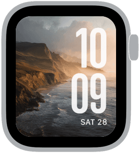 coastline fm Apple Watch face preview 4 featuring summer.