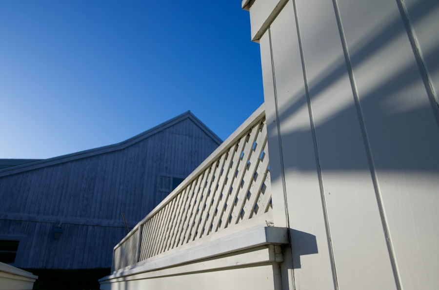 Freshly finished residential fence detail