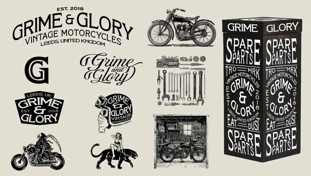 Grime Or Glory Brand Kit