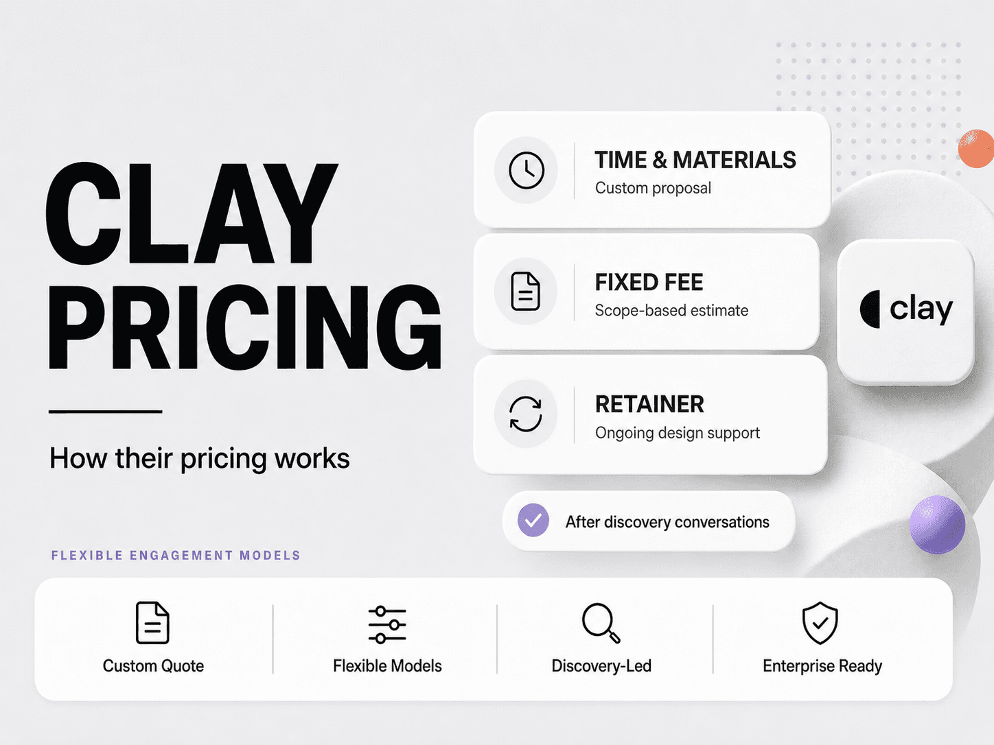 Clay pricing and services breakdown