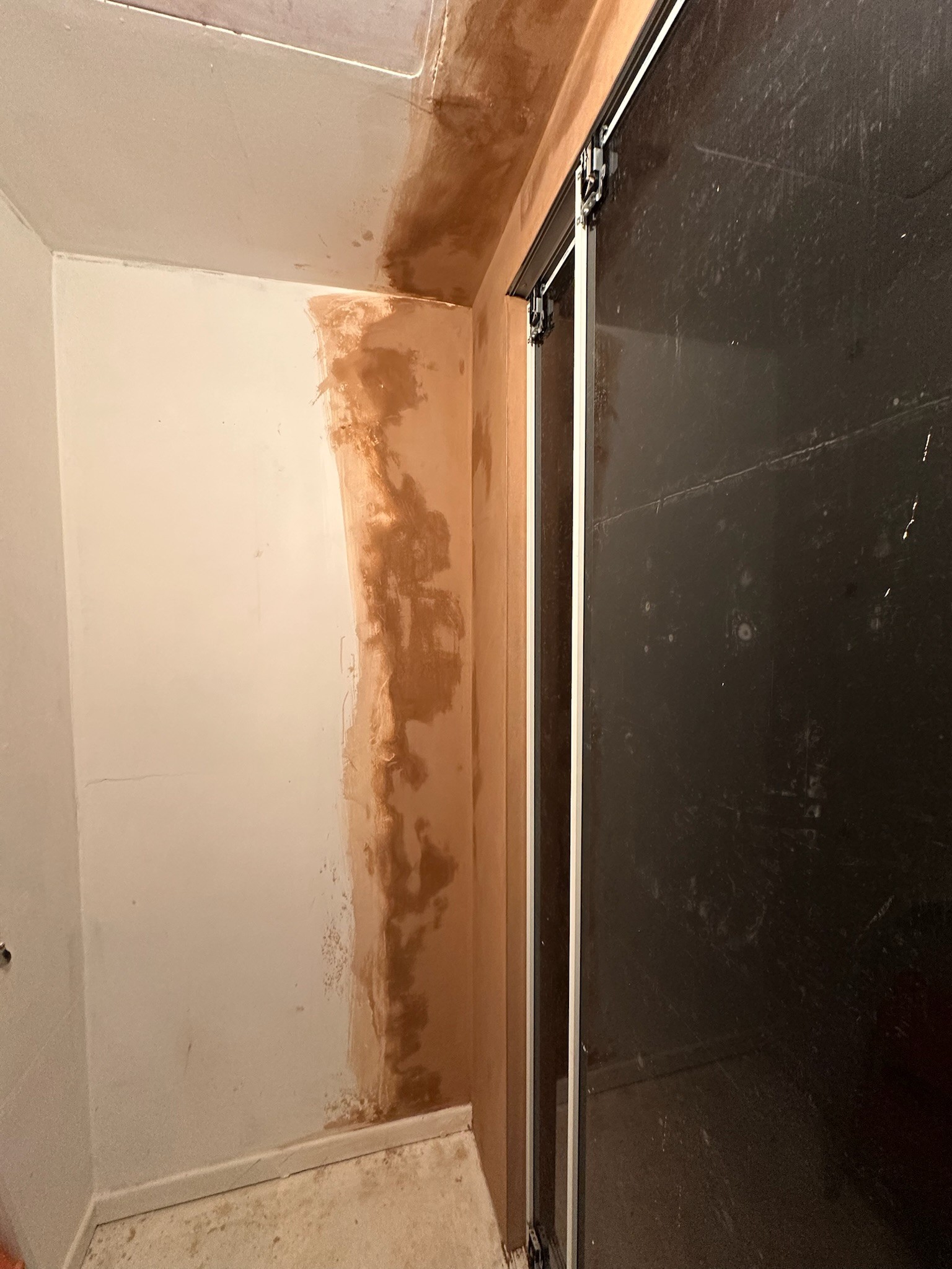 Patch work around interior closet doors.