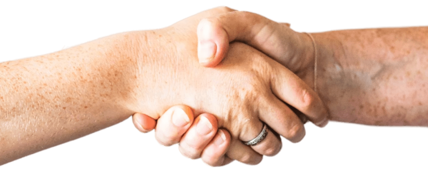 person holding hands of another person (Background Removed)