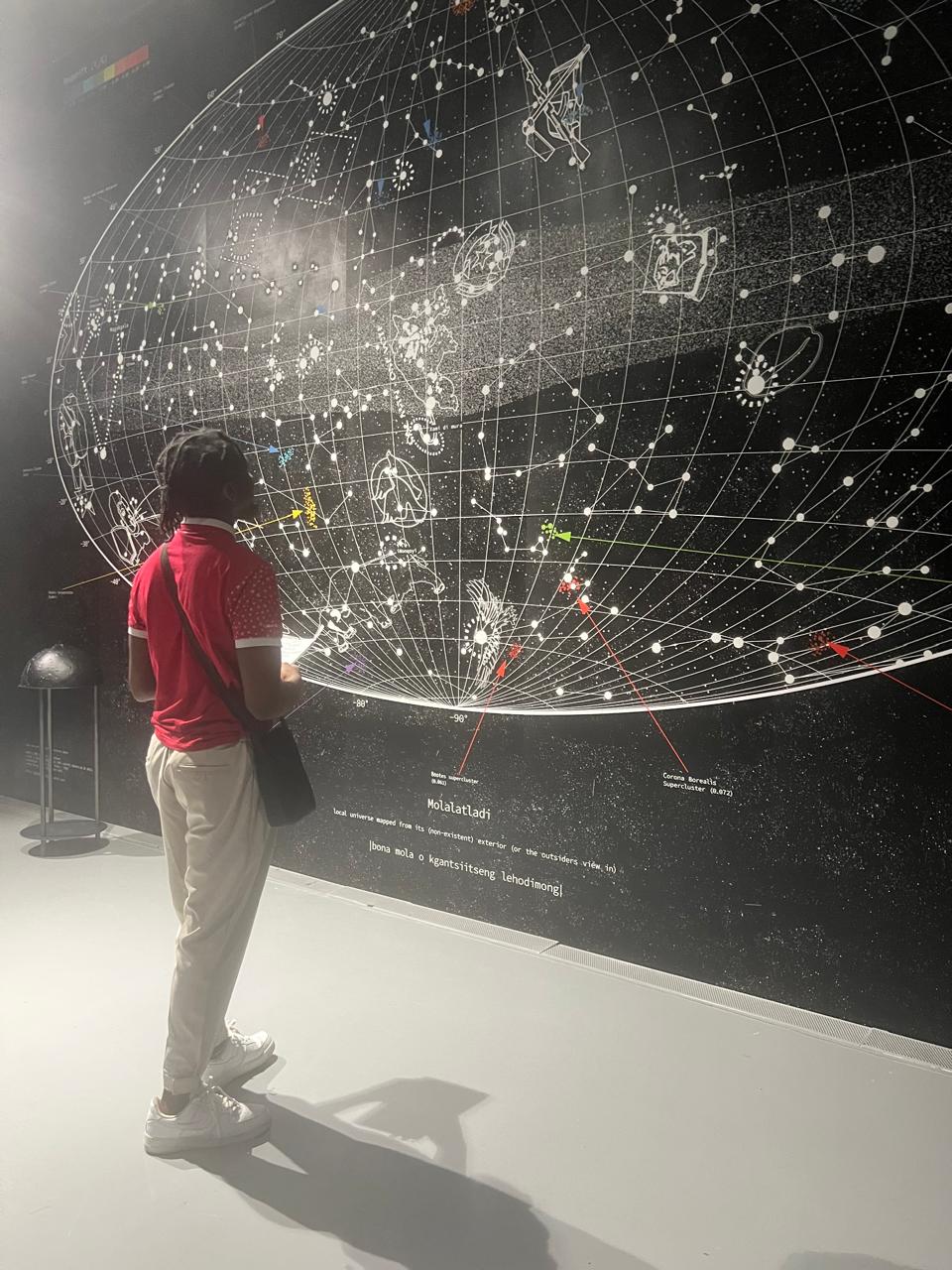 futuristic robot with a grey background