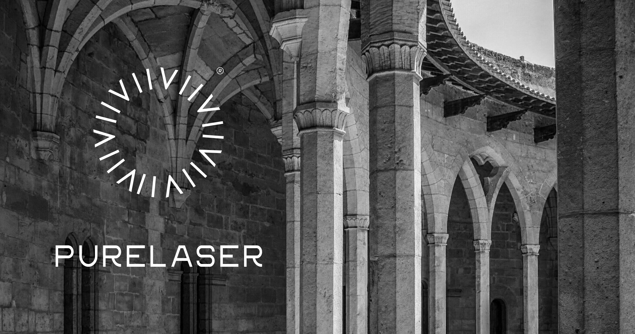 Pure laser logo presentation