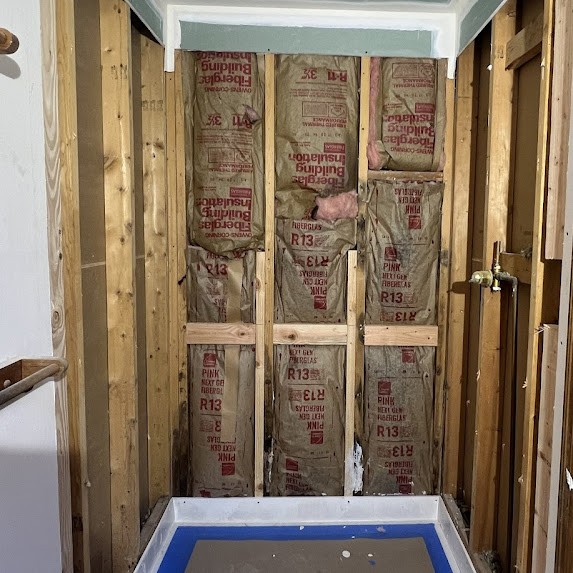 Shower Remodel Redmond Water Damage Before