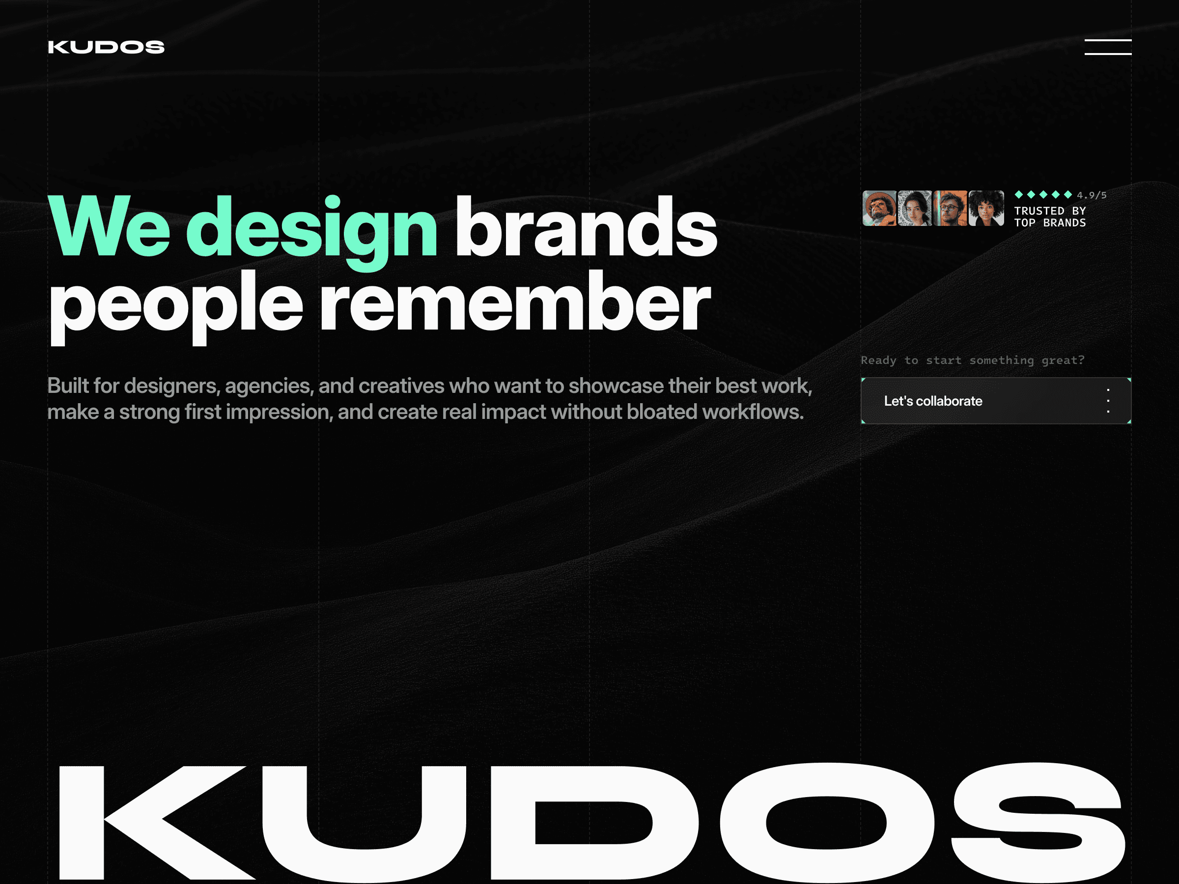 Kudos Screen