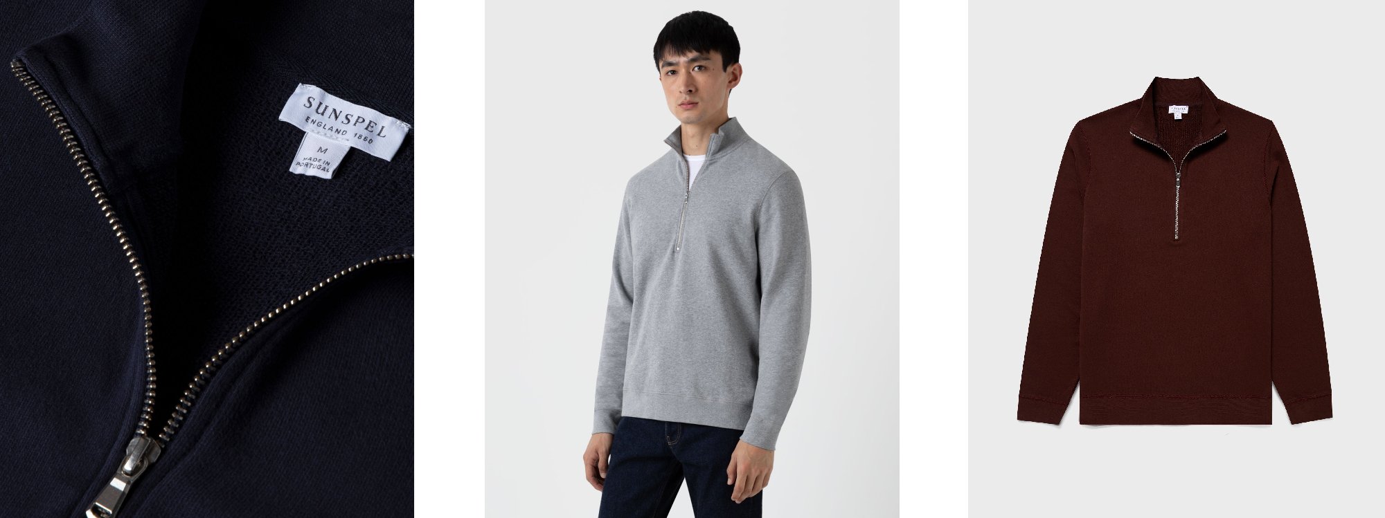  Sweat-shirts semi-zippés par Sunspel 