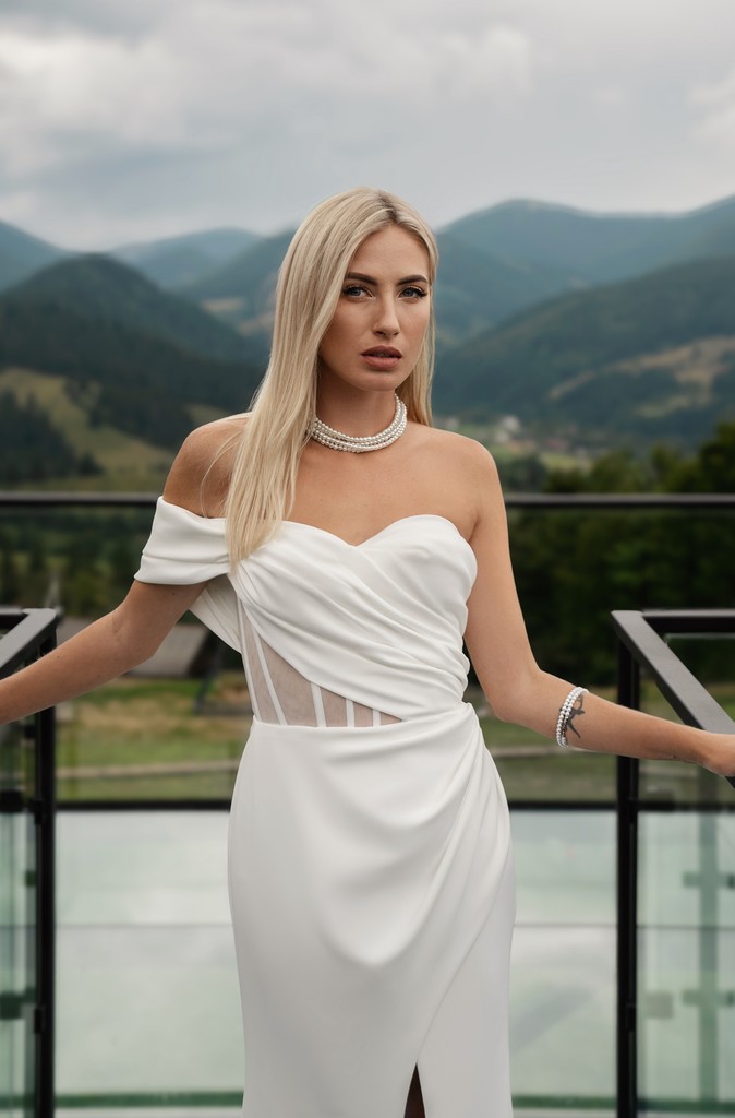 Elegante trouwjurk met corset