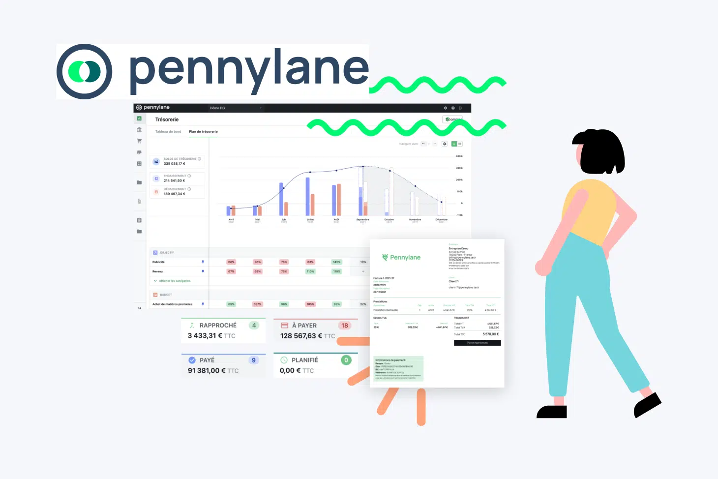 Interface de la plateforme comptable Pennylane.