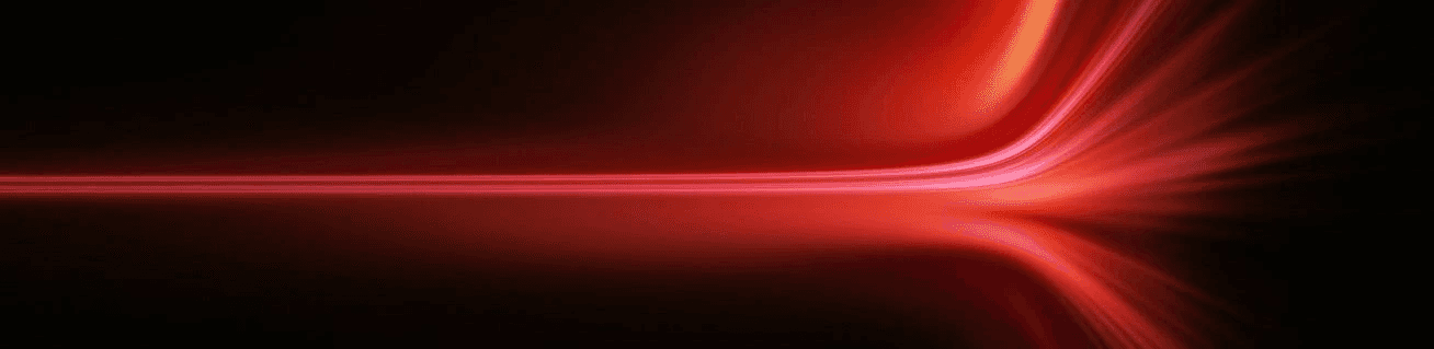 Red sports car on black background