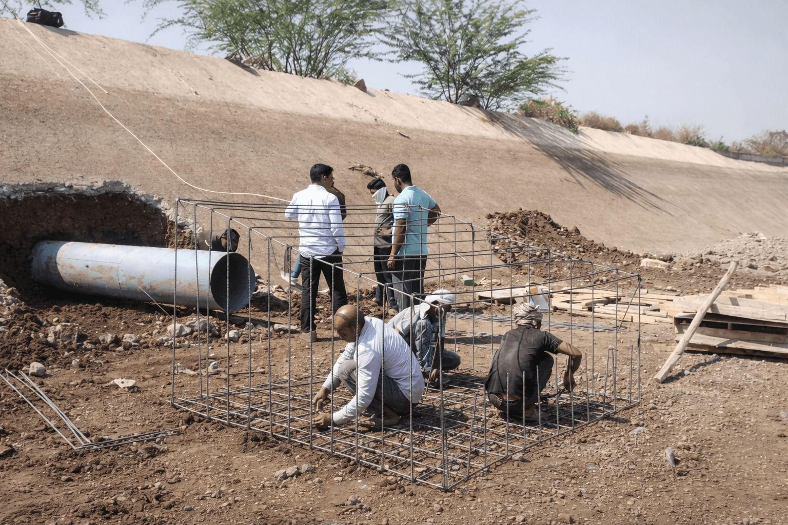 A natural water lake