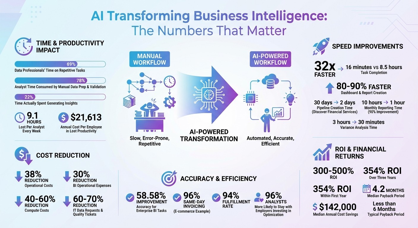 AI in Business Intelligence: Key Statistics on Workflow Automation Impact