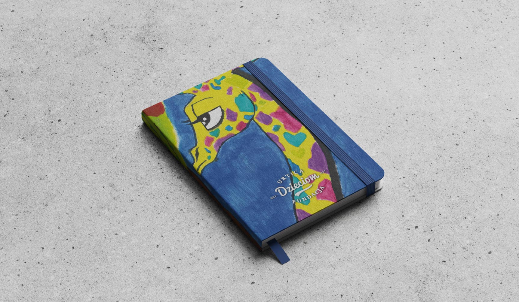 Okładka kalendarza Urtica Dzieciom z ilustracją stworzoną przez podopiecznych fundacji