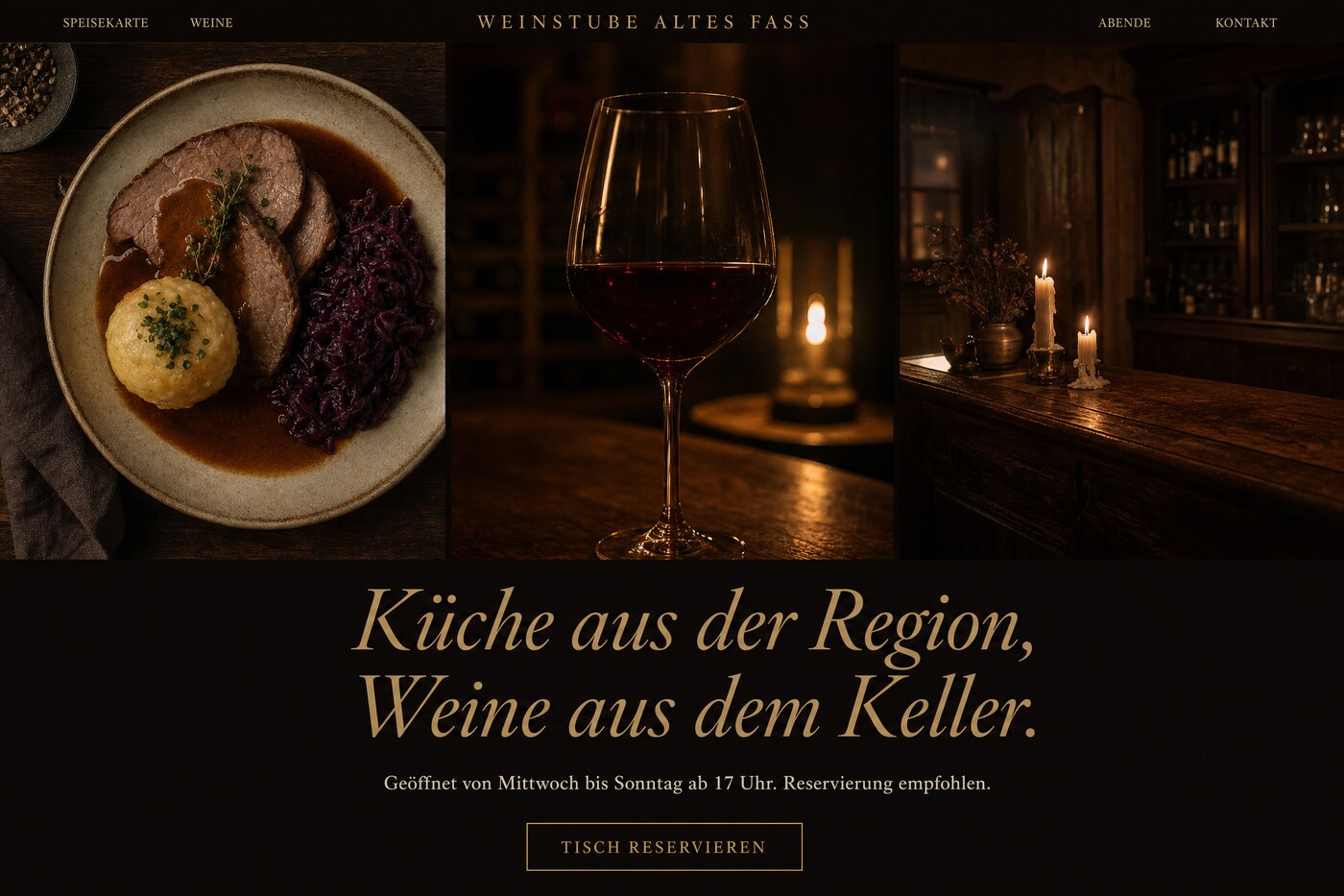 Beispiel einer von Rheinmarketing gebauten Website