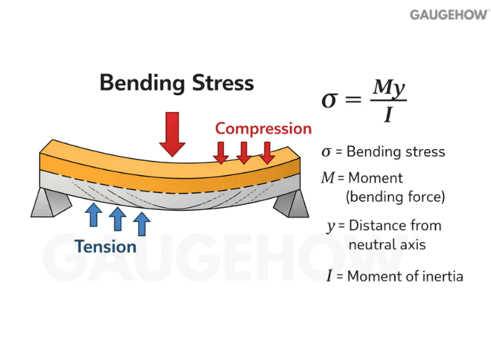 bending stress formula My over I