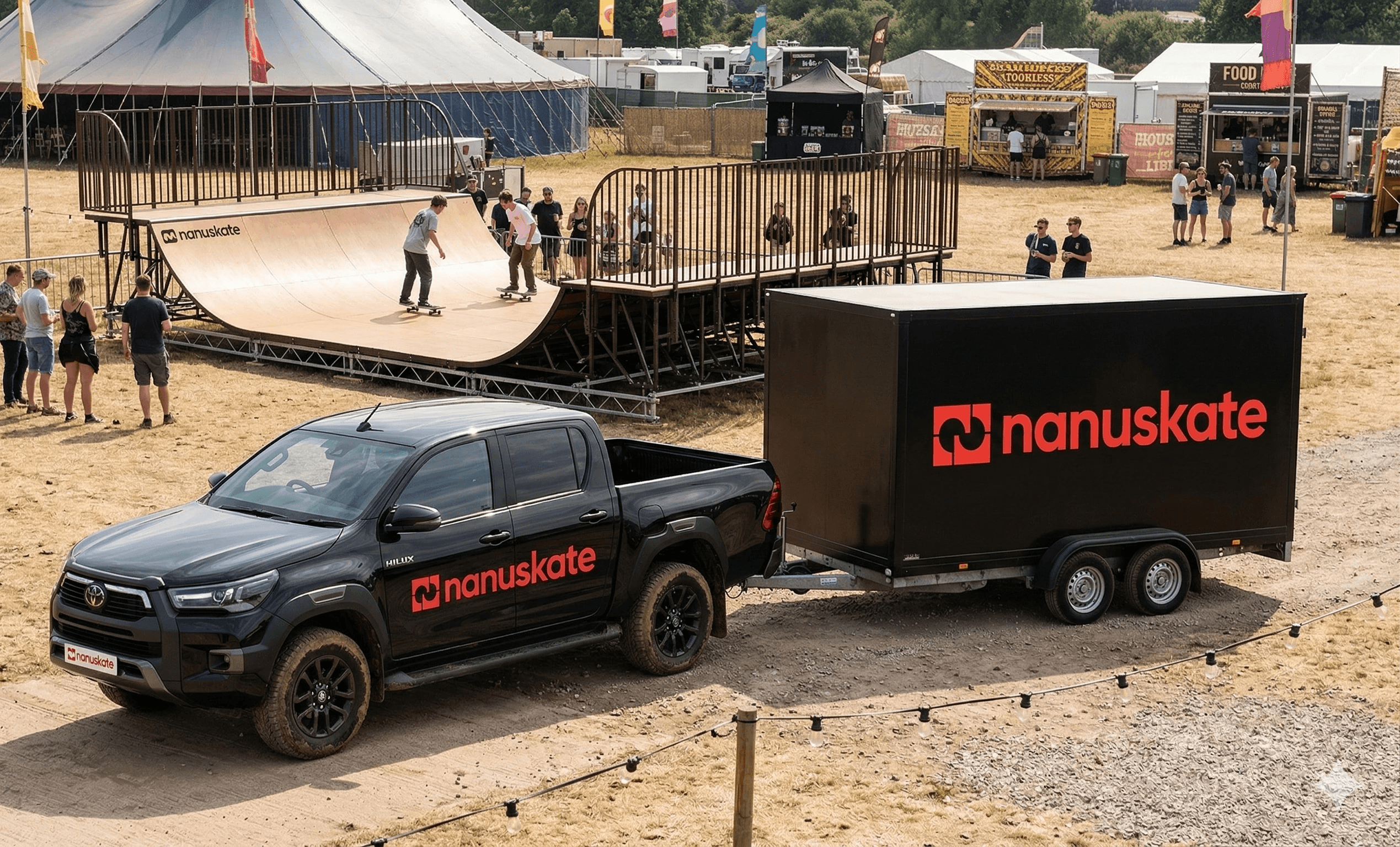 nanuskate ramp shown with transport dollie