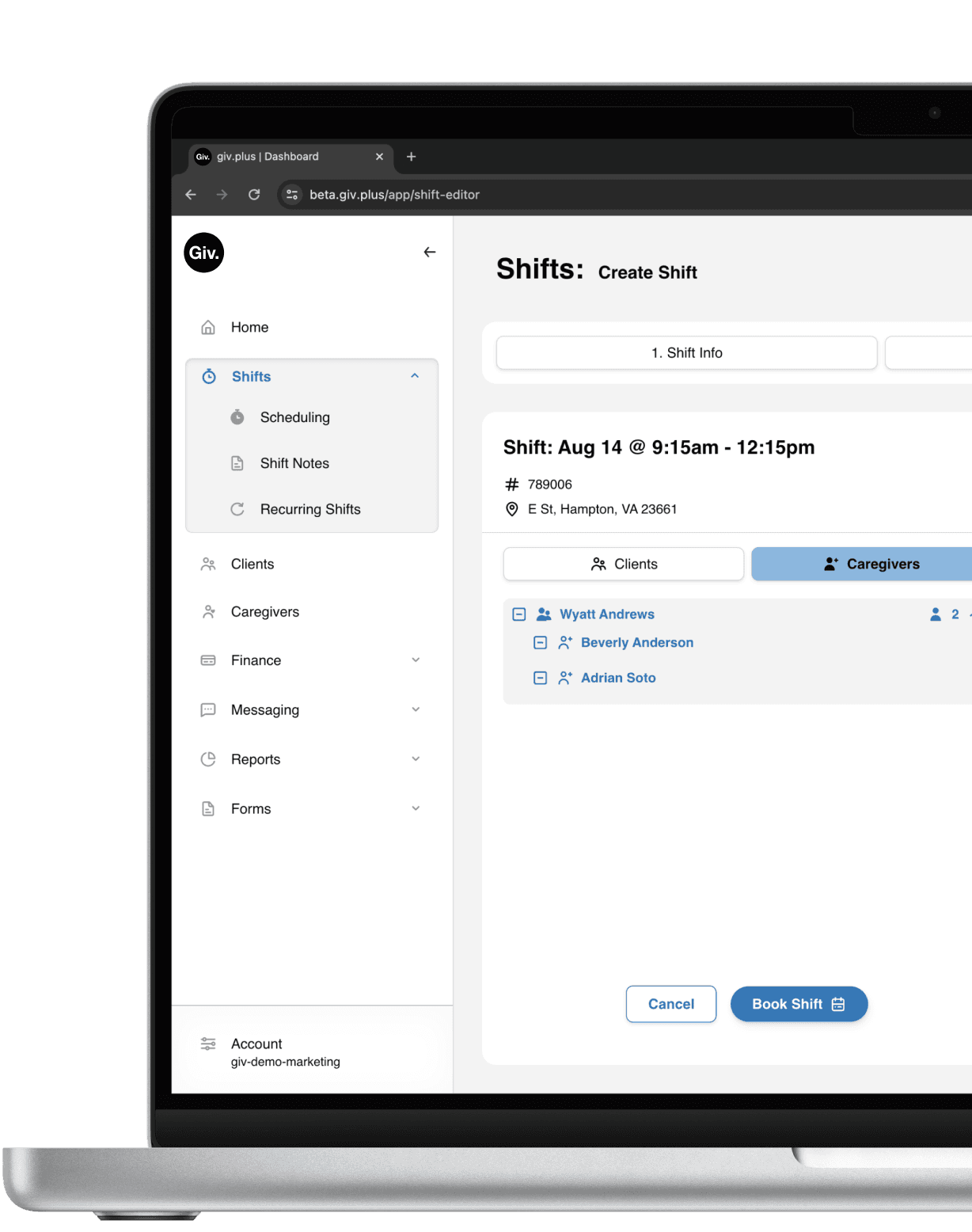 Scheduling software.
