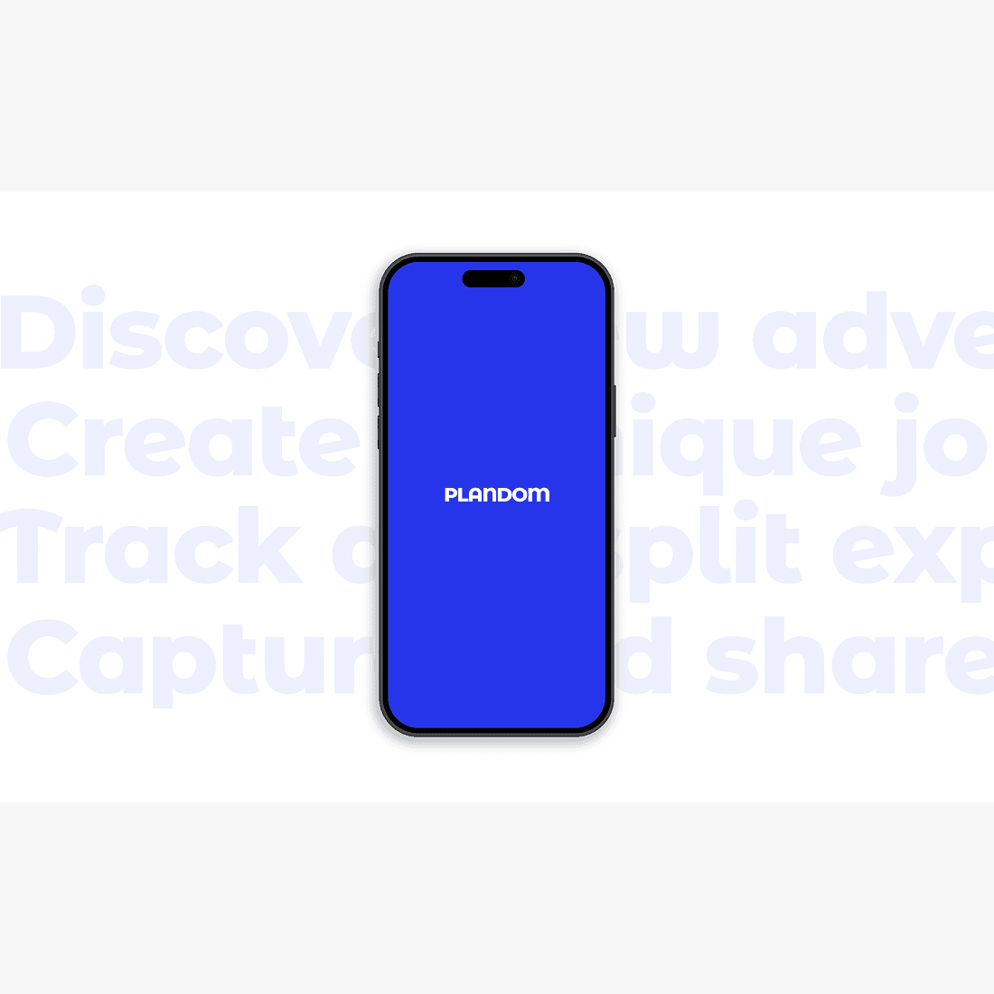 Group planning app landing page -  splash screen
