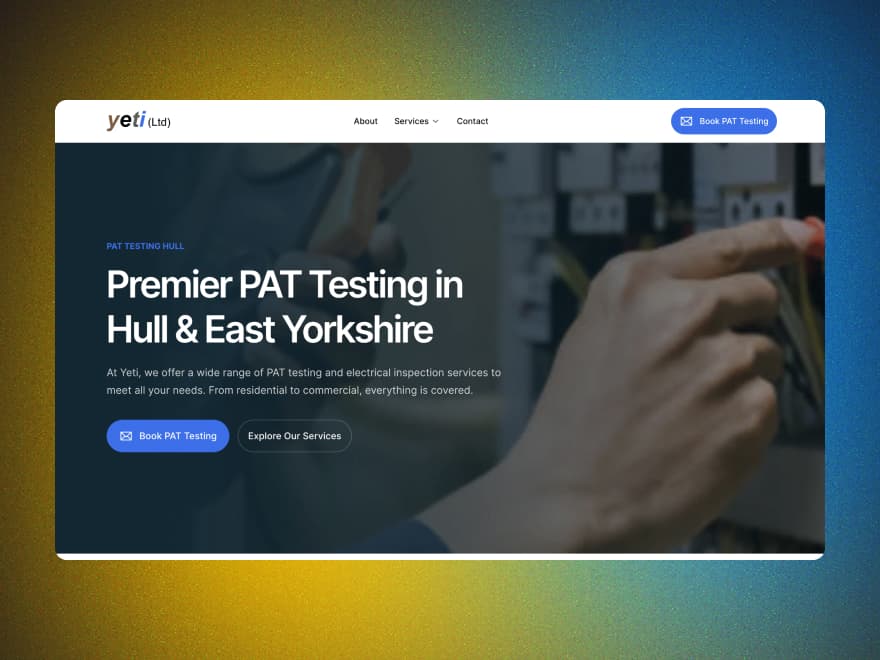 yeti ltd web design hull project