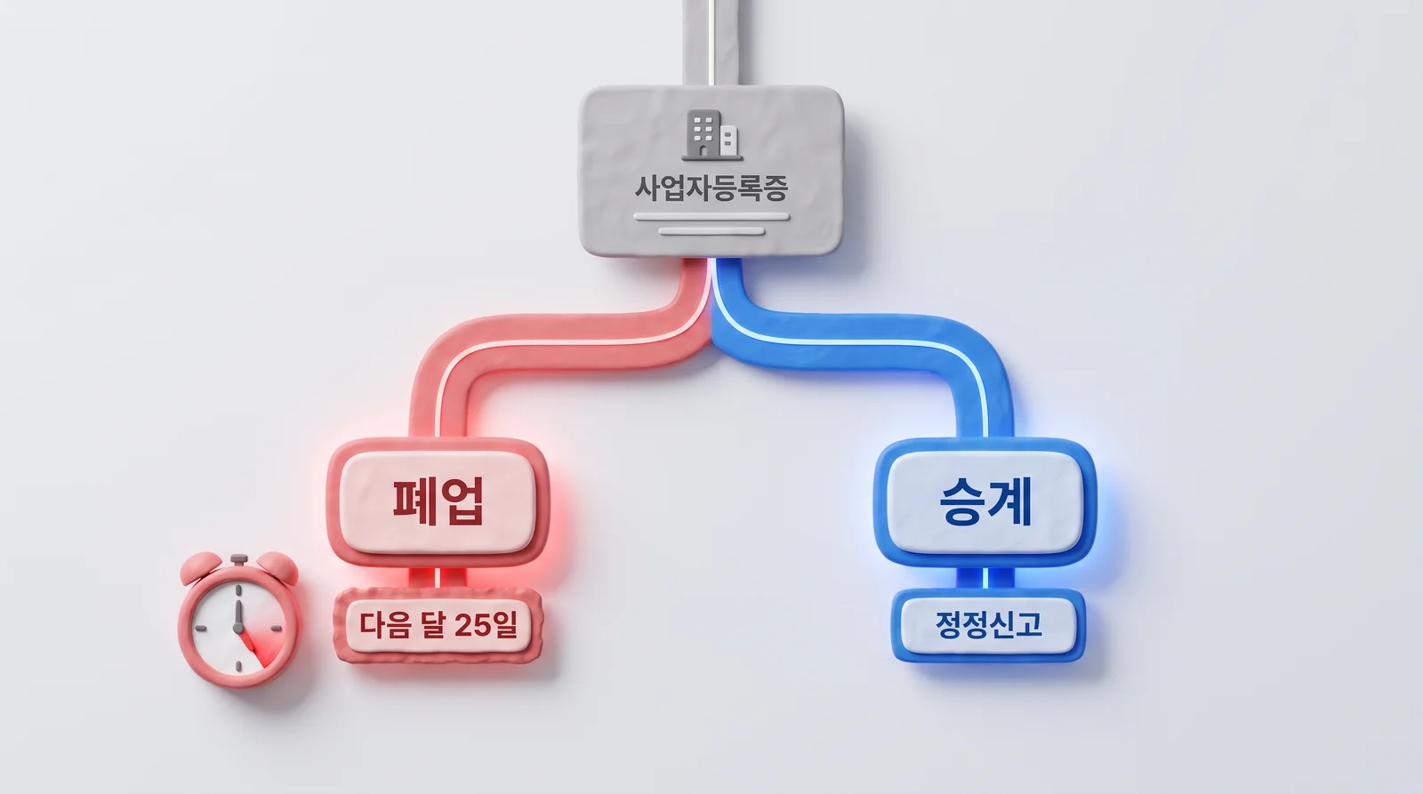 부모님 사업자등록이 폐업과 승계로 갈리고 폐업 시 부가세 기한이 다음 달 25일인 구조