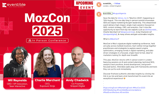 mozcon hashtag campaign example