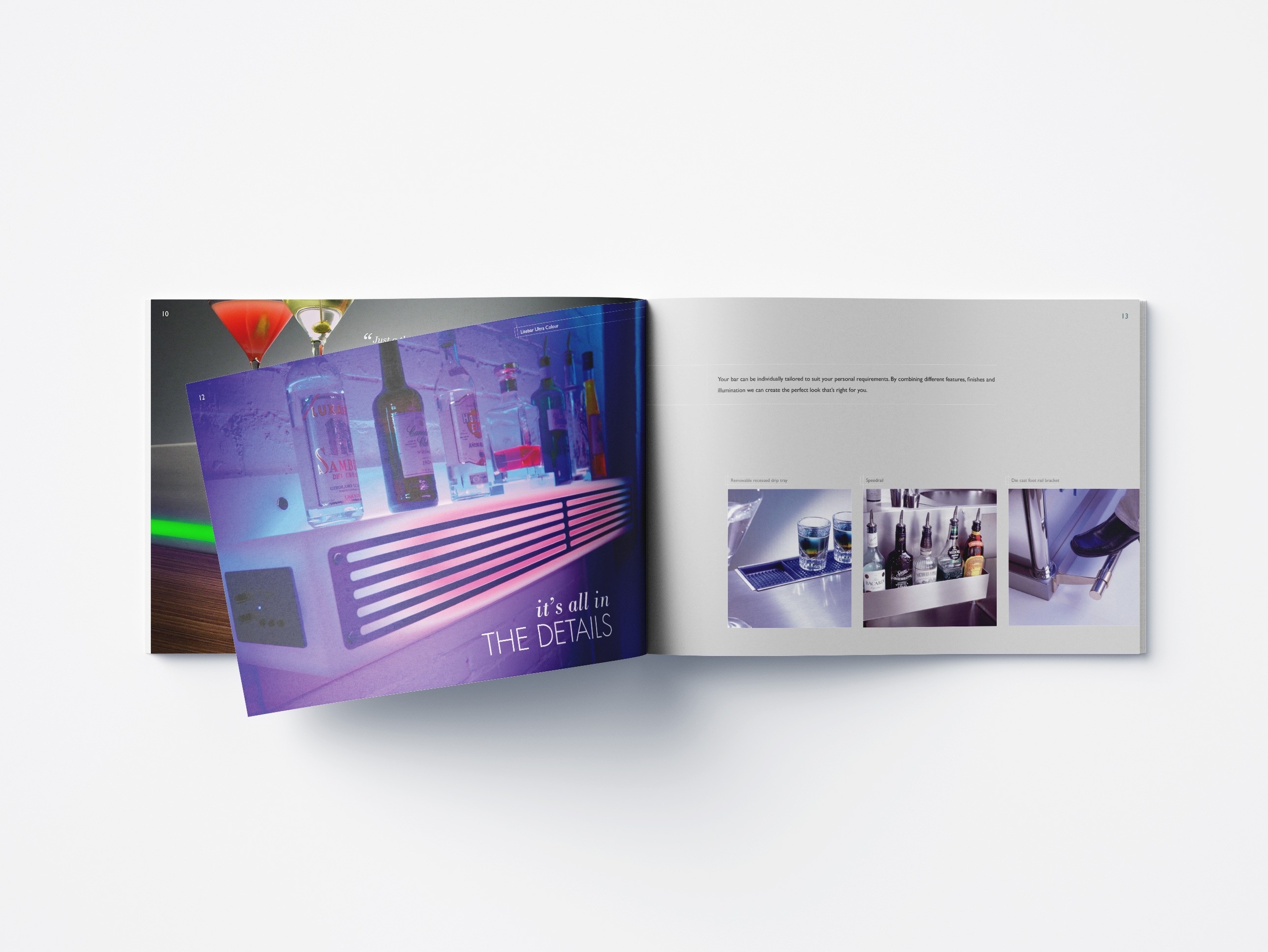 Quench print brochure design inside spread