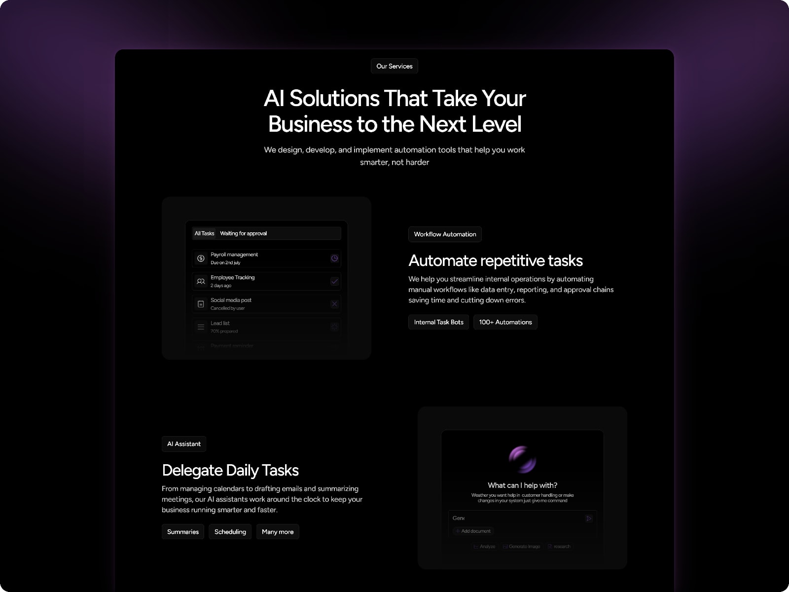Xtract Framer AI automation template screenshot