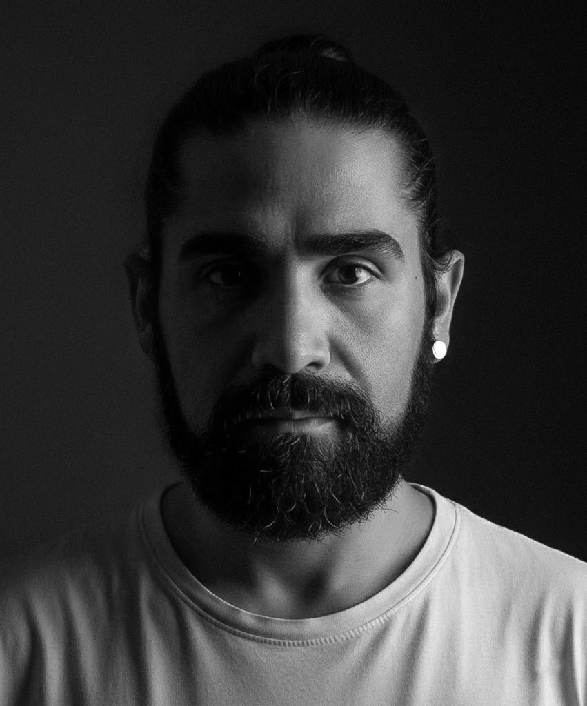 Portrait of man looking to the right