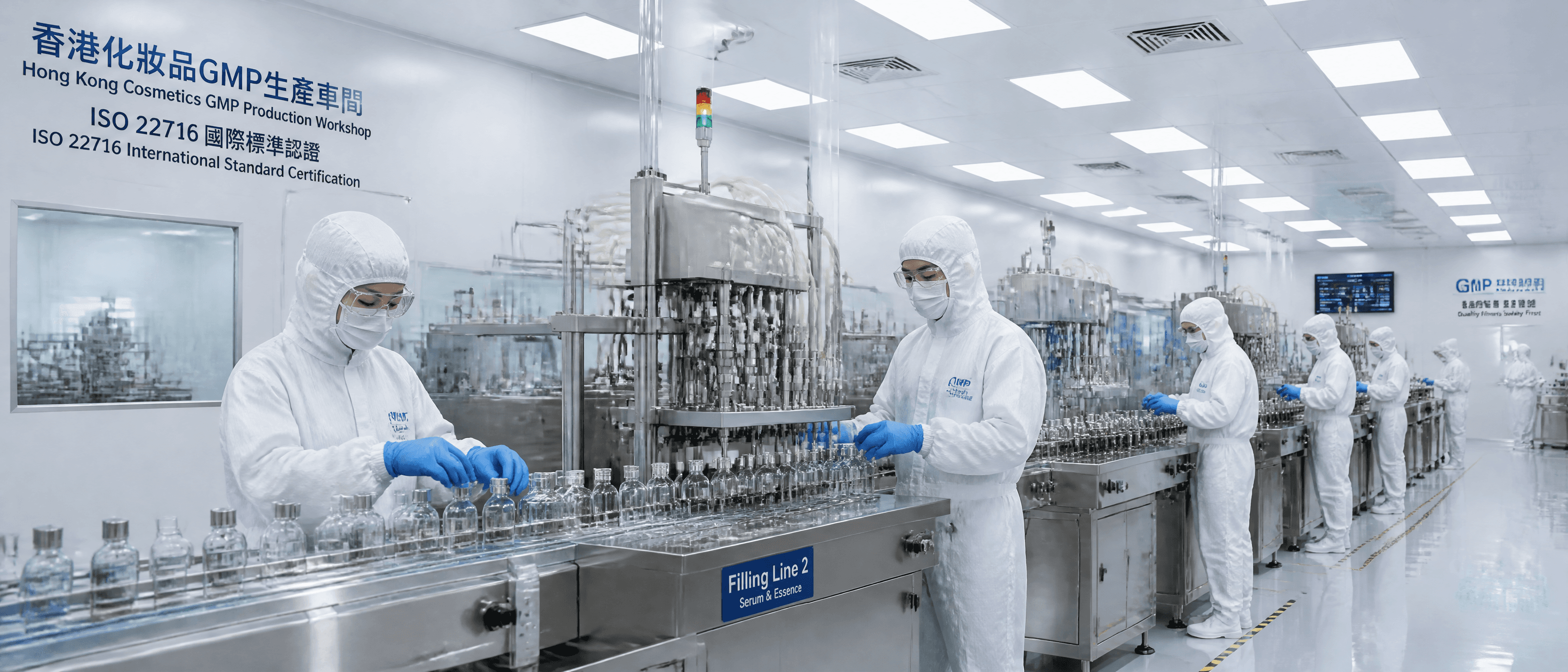香港化妝品廠無塵車間 ISO 22716 設計施工 | Hong Kong Cosmetics Factory Clean Room ISO 22716 Design and Construction