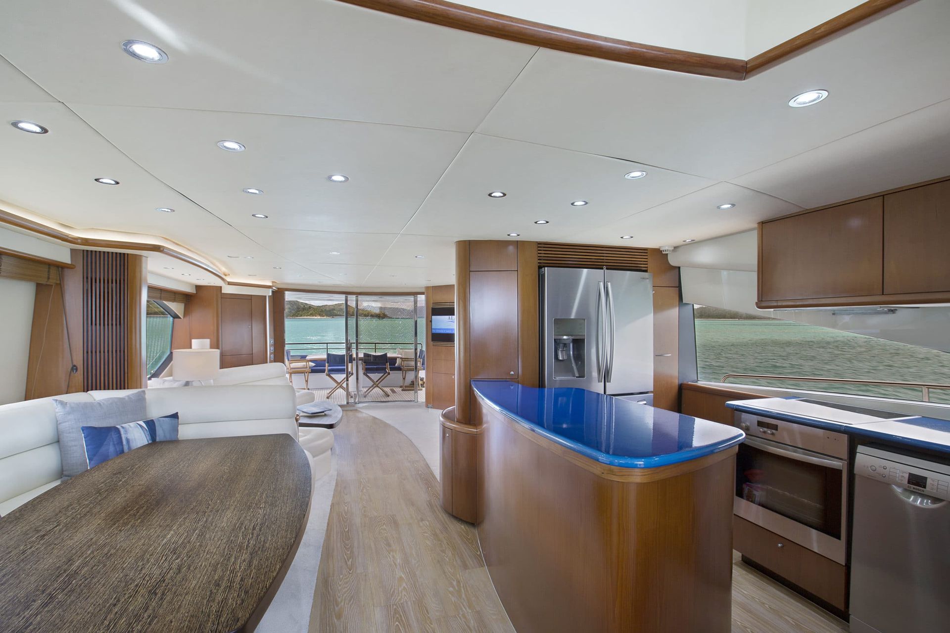 Yacht on water