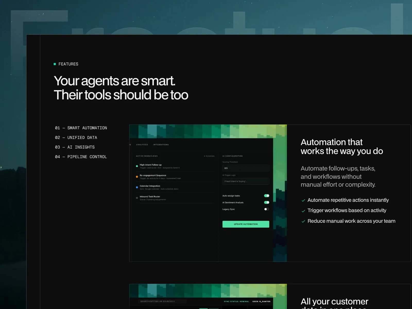 Interface showcasing automation features for efficient workflow management.