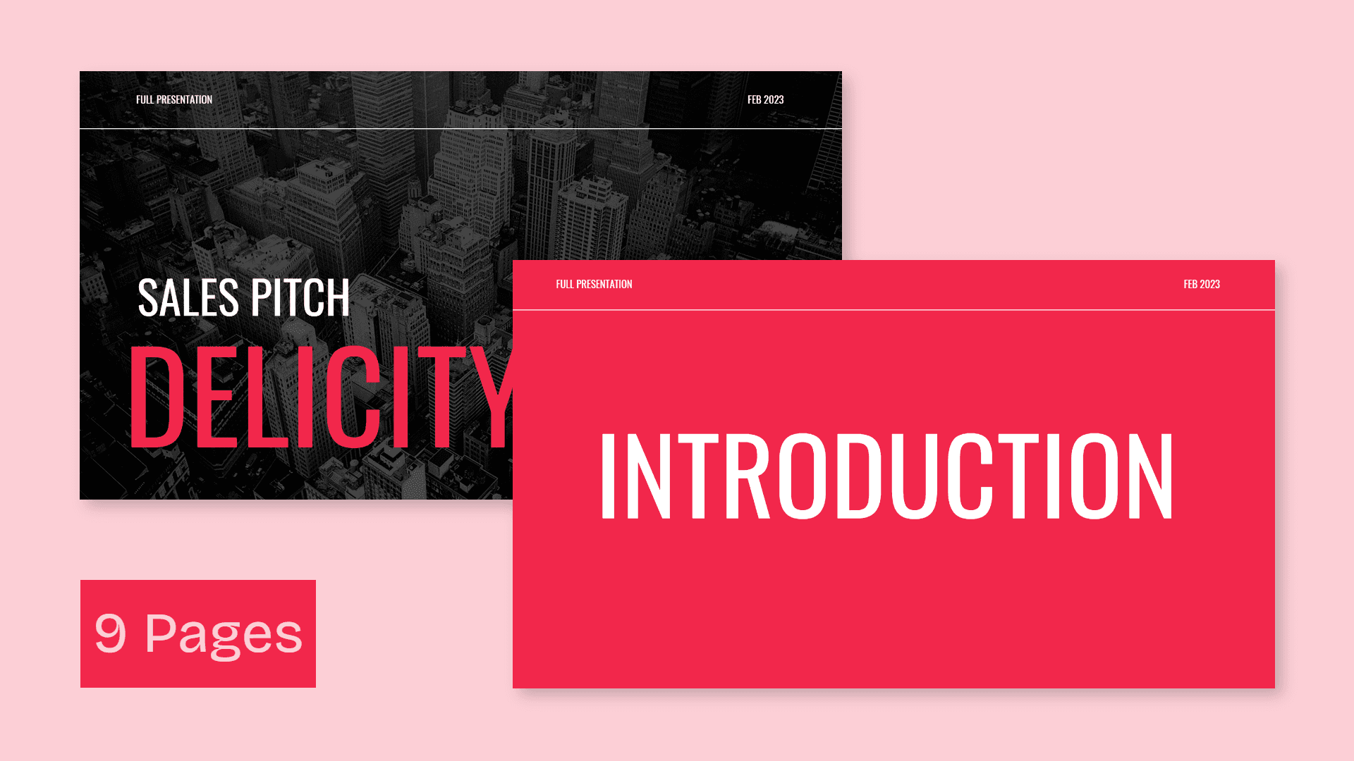 Delicity Sales Pitch template