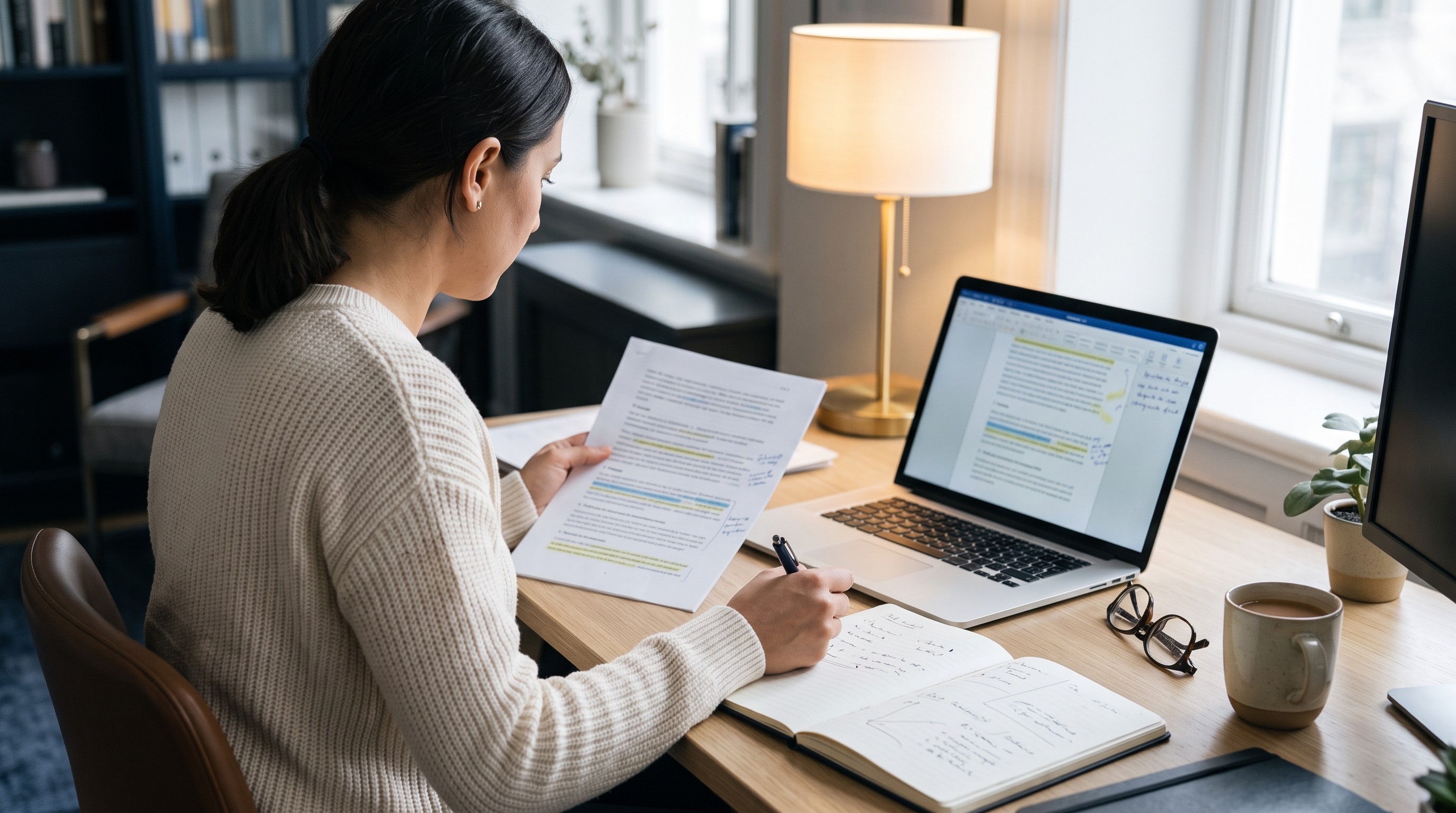 Researcher analyzing one PDF with focused questions