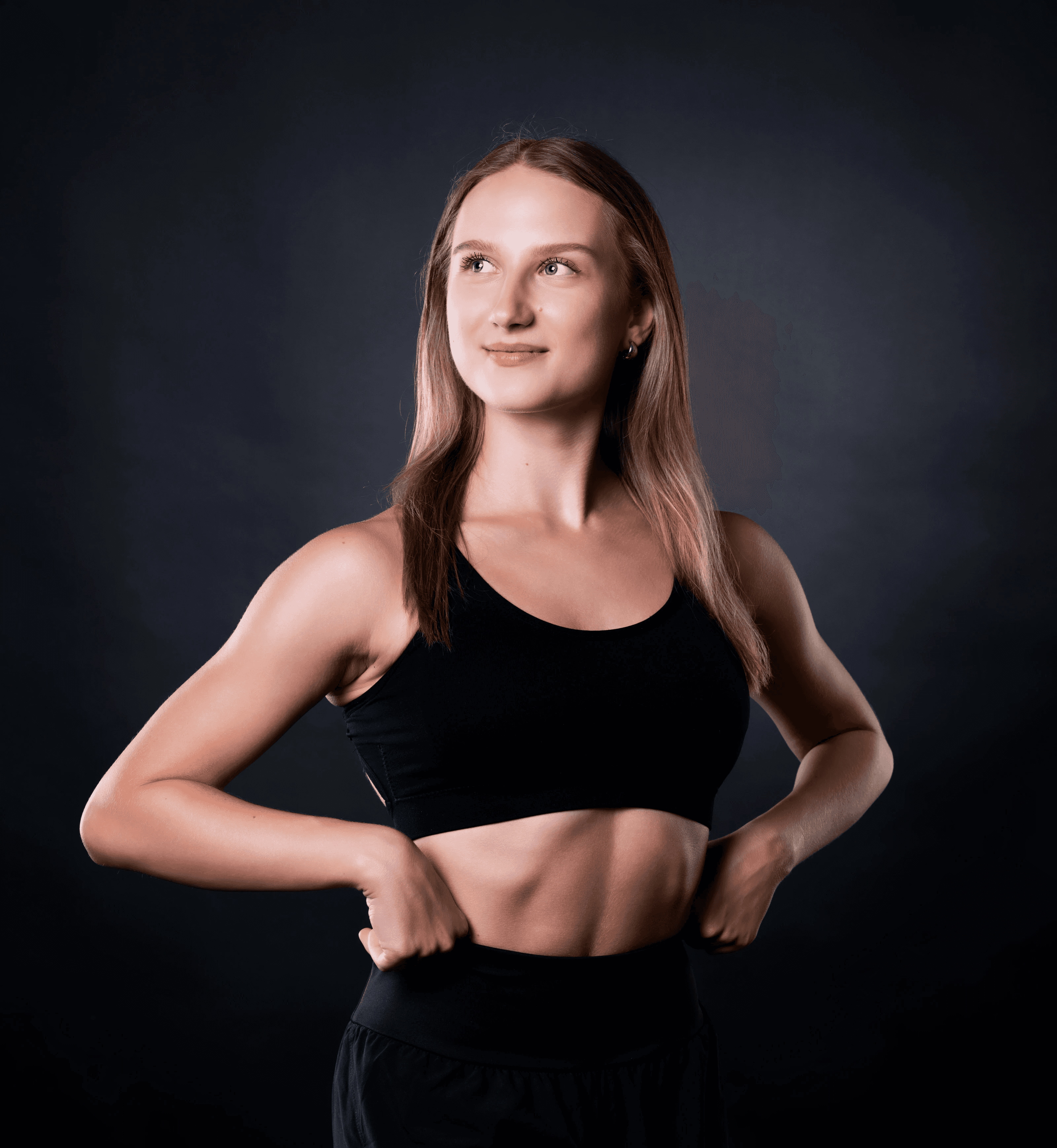 lady outdoor close up pose