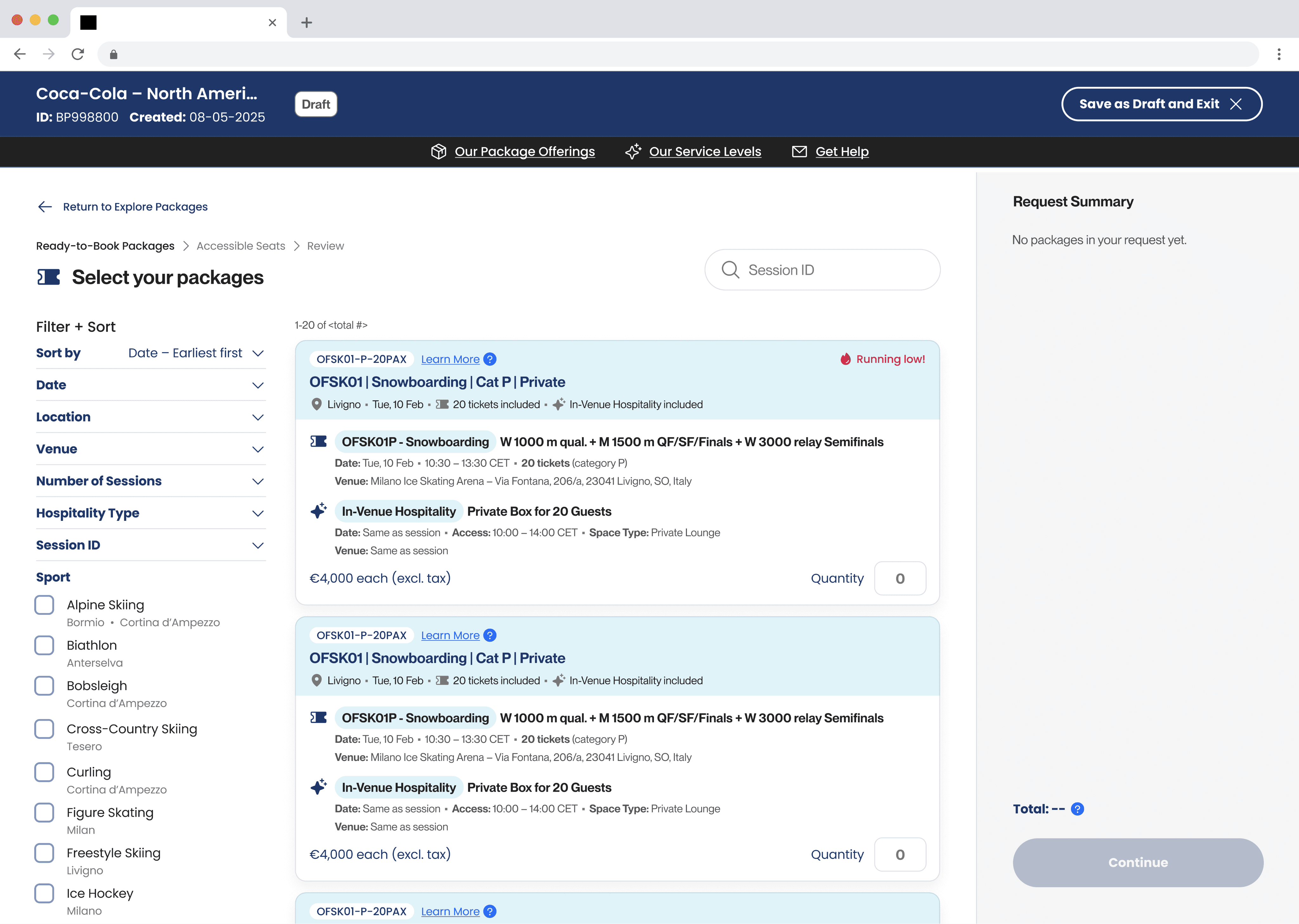 HRP Package Selection