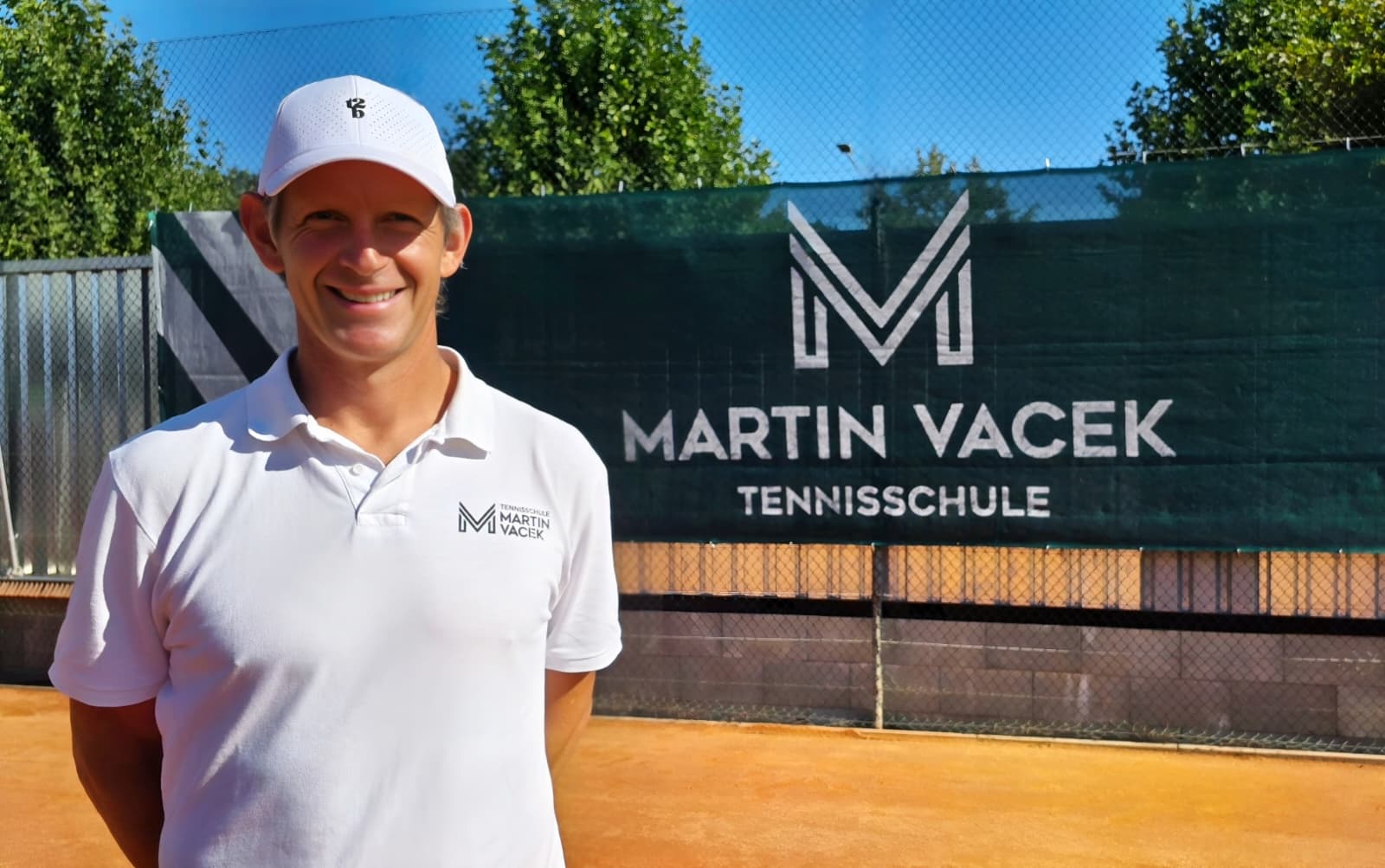 Martin Vacek on a tennis field