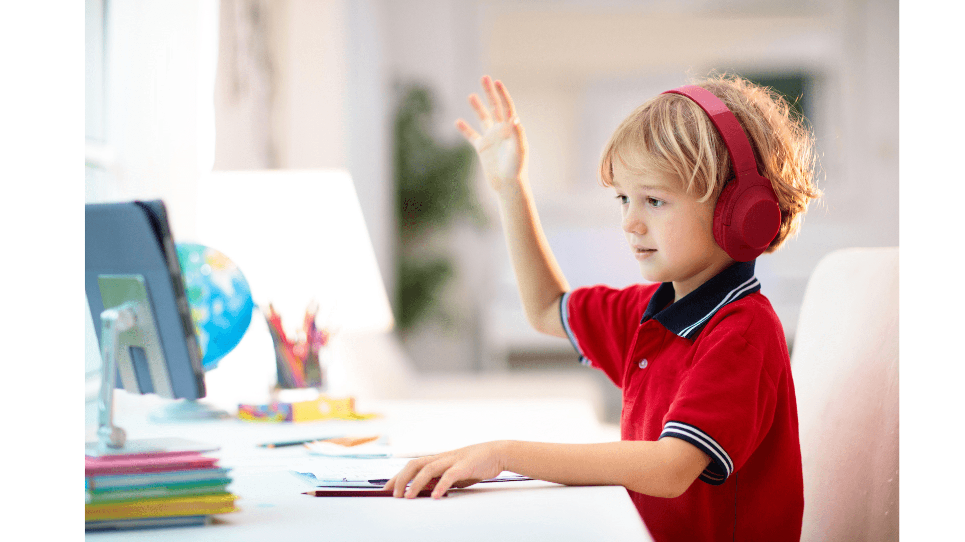 Child with headphones